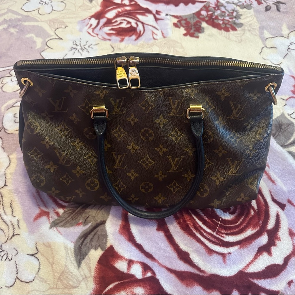 Louis Vuitton Dark Brown Monogram Tote (No Strap Included)